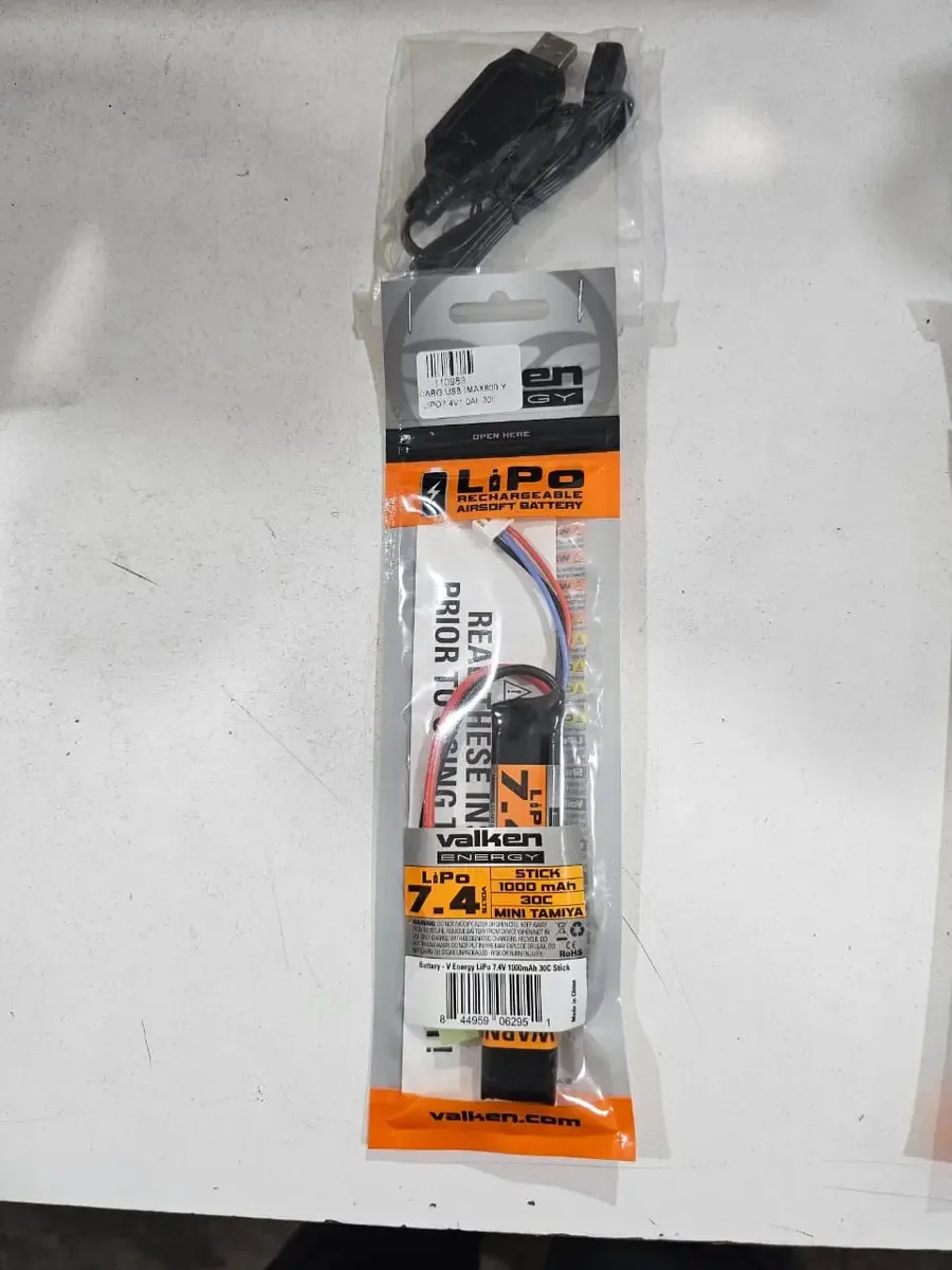 Bateria Mini Tamiya Airsoft Valken Li-po 11.1v 1000mah 30c