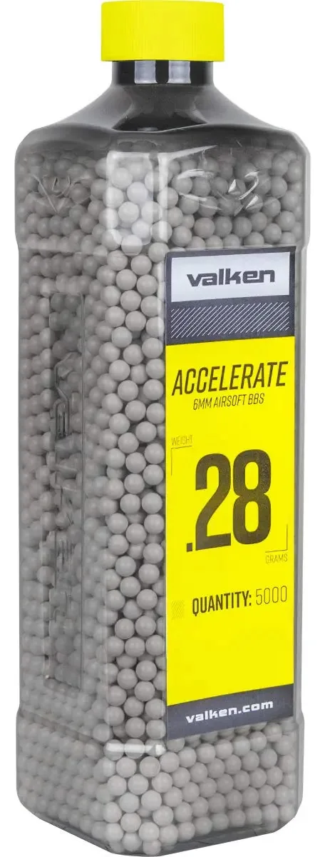 Valken Accelerate Airsoft Bbs - 0,28 g-5000 ct-branco 93443