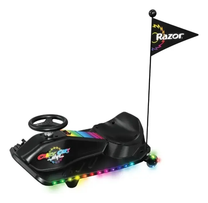 Kart elétrico Razor Drifting para crianças preto