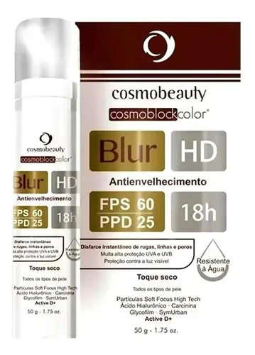 Blur Hd Antienvelhecimento Fps60 Cosmobeauty 50g Bronze