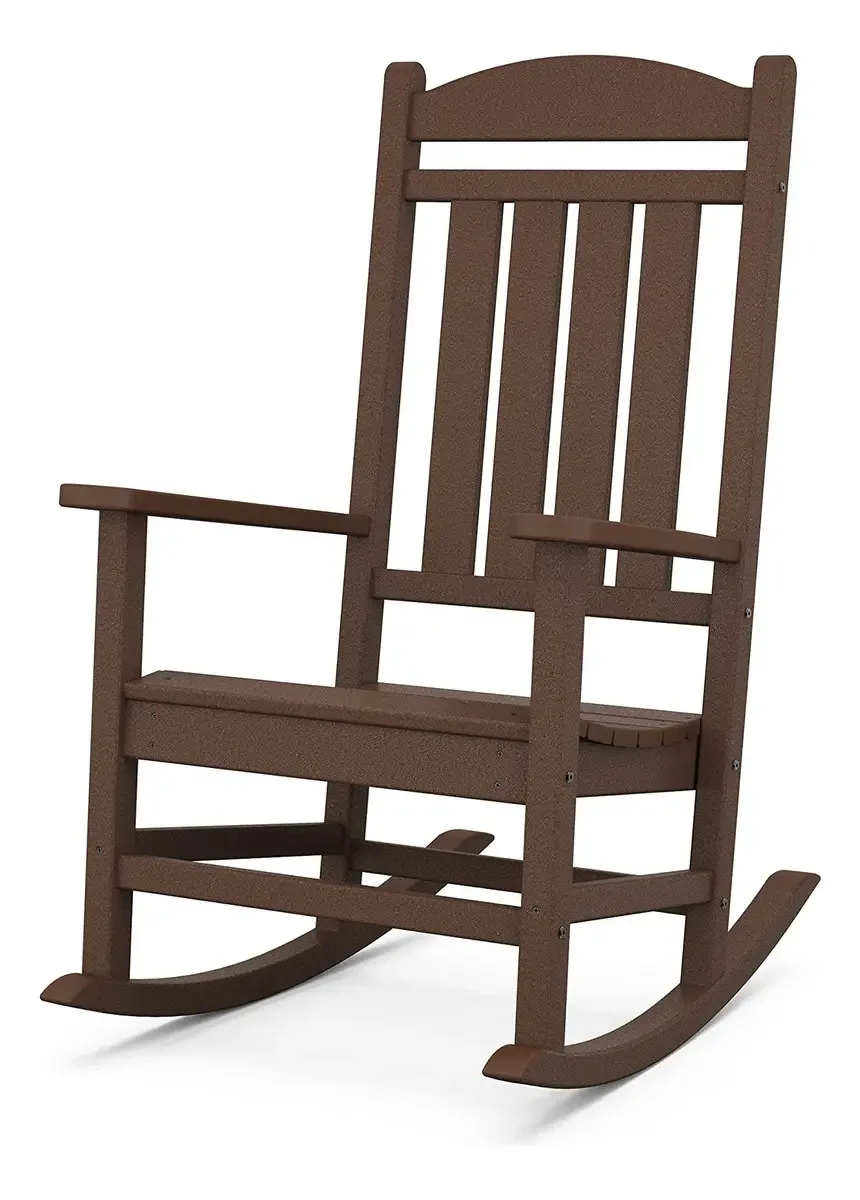 Cadeira de Balanço Presidencial para Exterior Polywood R100ma, Mogno