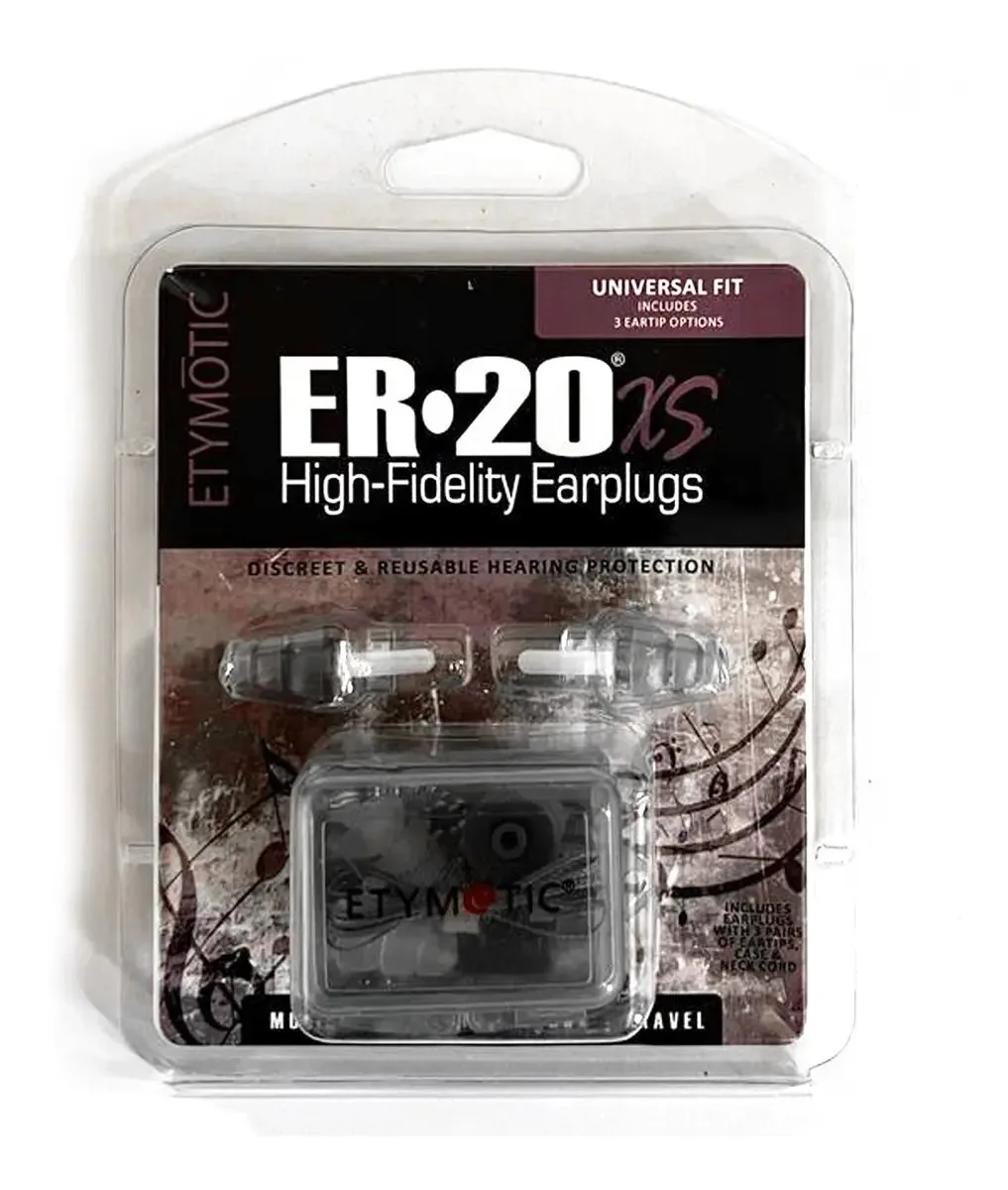 Protetores auditivos Etymotic ER20xs Ufc Fit Ety Plug, cor cinza