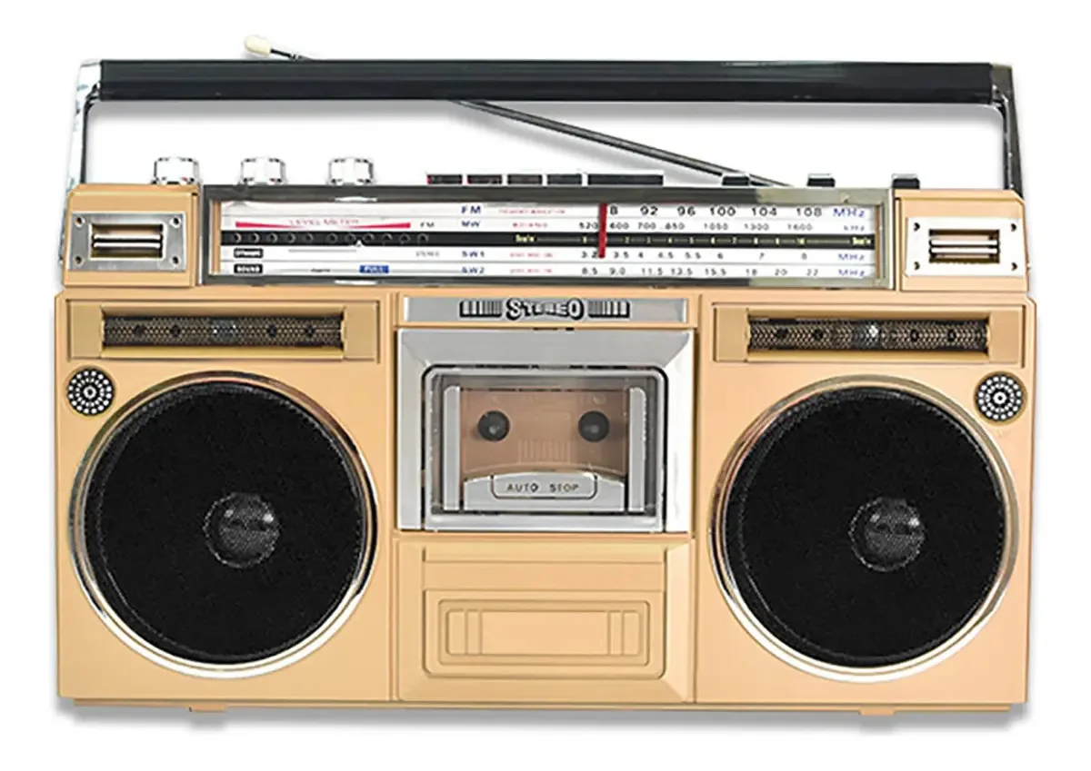 Gravador de cassetes de rádio Stmkb, reprodutor Bluetooth retrô, conversão de fita para USB/SD, reprodução de disco U, fone de ouvido/cartão SD, atende aos requisitos de audição de músicas