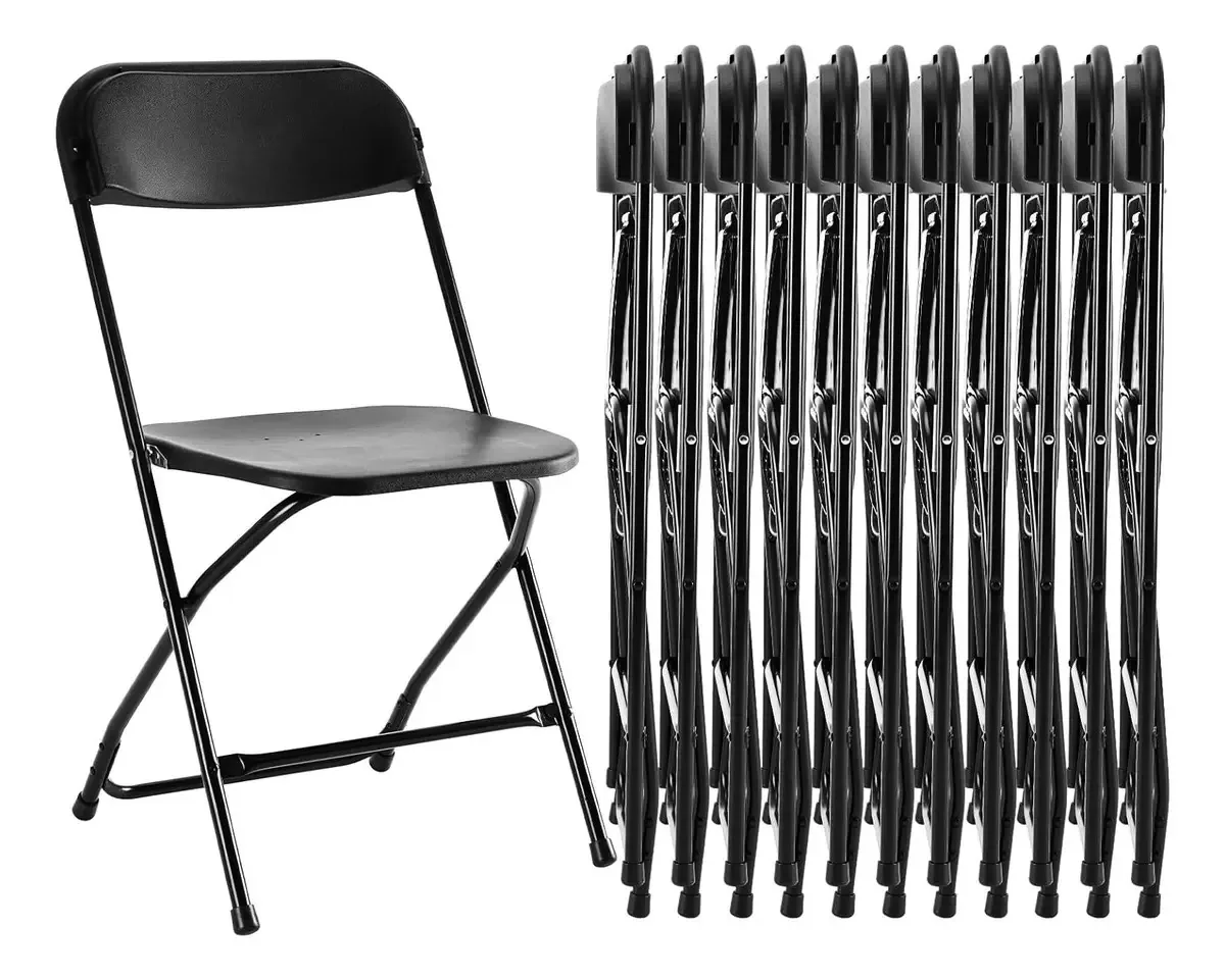 Cadeiras dobráveis Sweetcrispy, pacote com 12, capacidade de 330 libras, Met