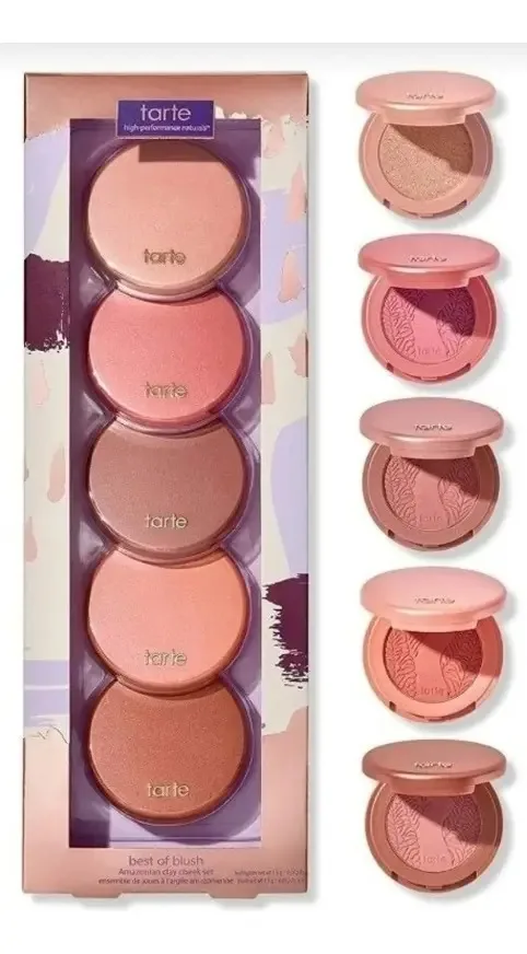 Kit Com 5 Miniaturas Tarte Blush Amazonian Clay