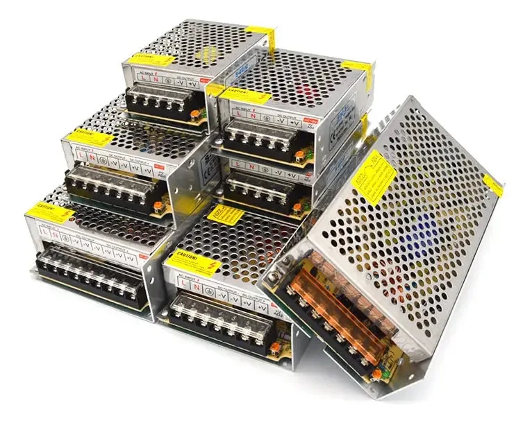 Wupngs LEDs de Condução 1 Unidade Fonte de Alimentação Comutada AC110V 220V Adaptador de Corrente Controlador de Transformador de Iluminação LED, 2A, DC 12V (cor: 6.5A, Tamanho: DC 12V)