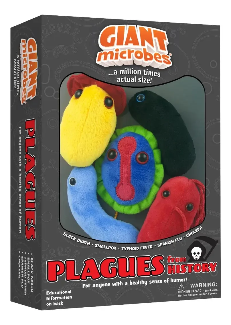 Caixa: Pests Of History - Chaveiros Giant Microbes