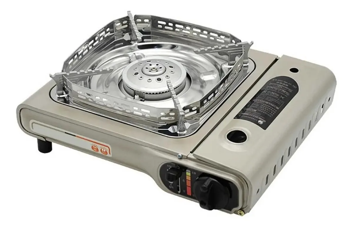 Macimo Fogão A Gás Portátil, Forno De Cassete, Queimador De Cozinha, Fogão De Camping Dobrável, Equipamento Para Caminhadas Ao Ar Livre