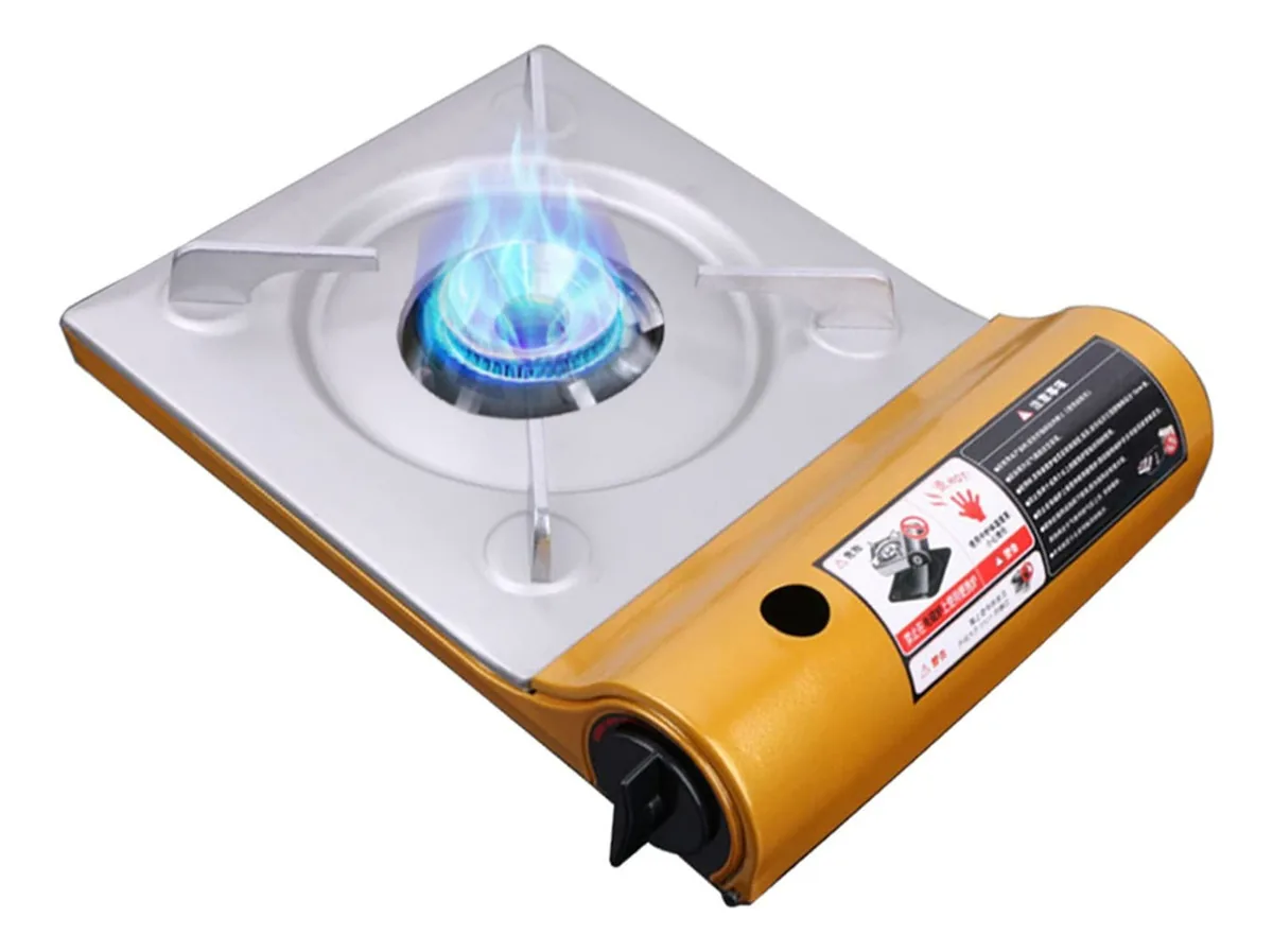 Macimo Cassette Grill Fogão Portátil para Cozinha ao Ar Livre Camping ao Ar Livre Piquenique Fogão a Gás Butano Queimador Forno 34x 27x 9 Cm