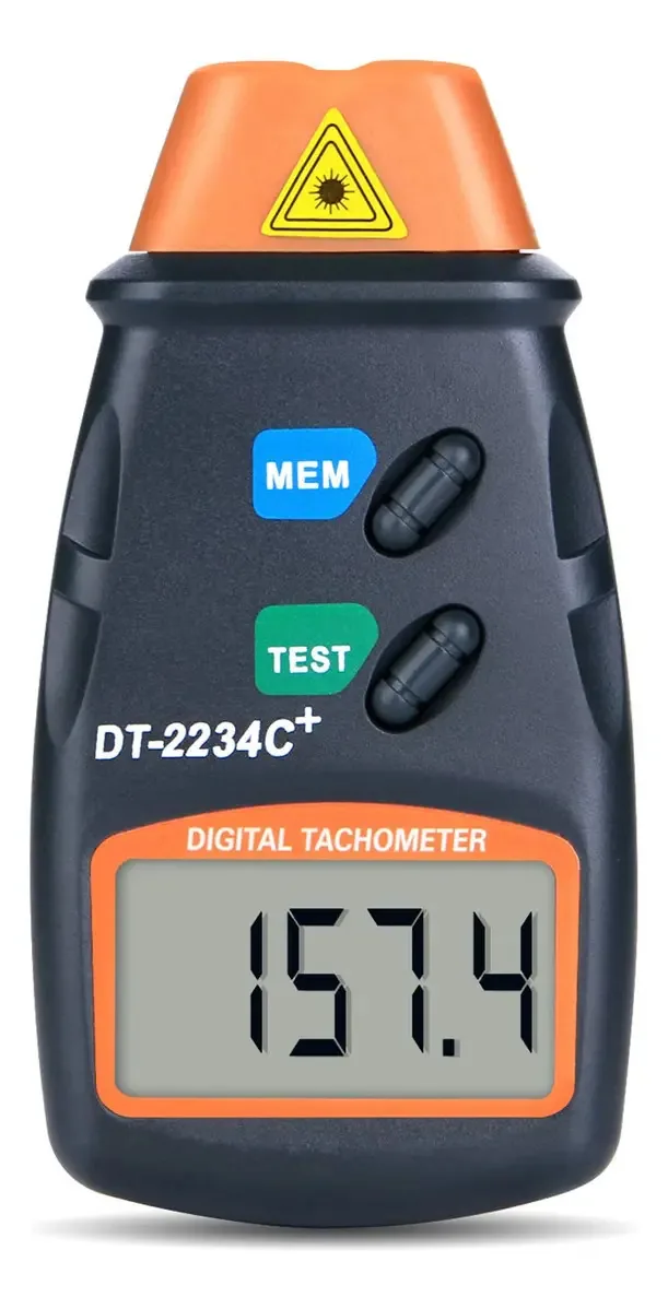 Tacômetro Digital Profissional Agptek® de Foto a Laser Sem Contato Rpm Tach