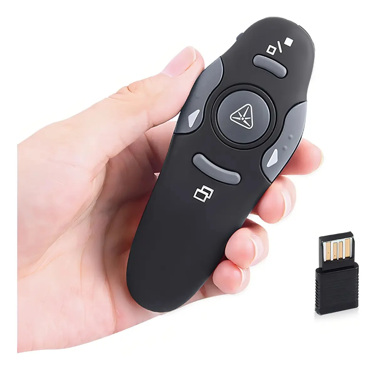 Apresentador sem fio com ponteiro laser - Lidertek Black Laser