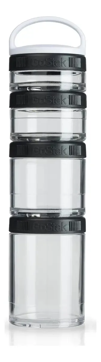 Recipiente para alimentos preto BlenderBottle C00301 60ml - pacote x 4 unidades
