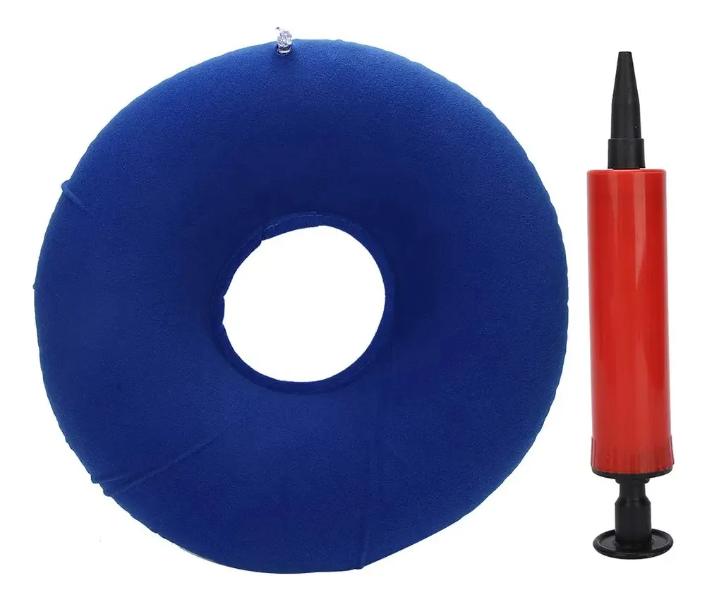 Almofada Donut, Almofada Inflável em Forma de Rosquinha, Almofada Anti-Escaras, Almofada de Assento Inflável de Ar Respirável em Forma Redonda para Cadeira de Escritório, Viagem, Cadeira de Rodas,...