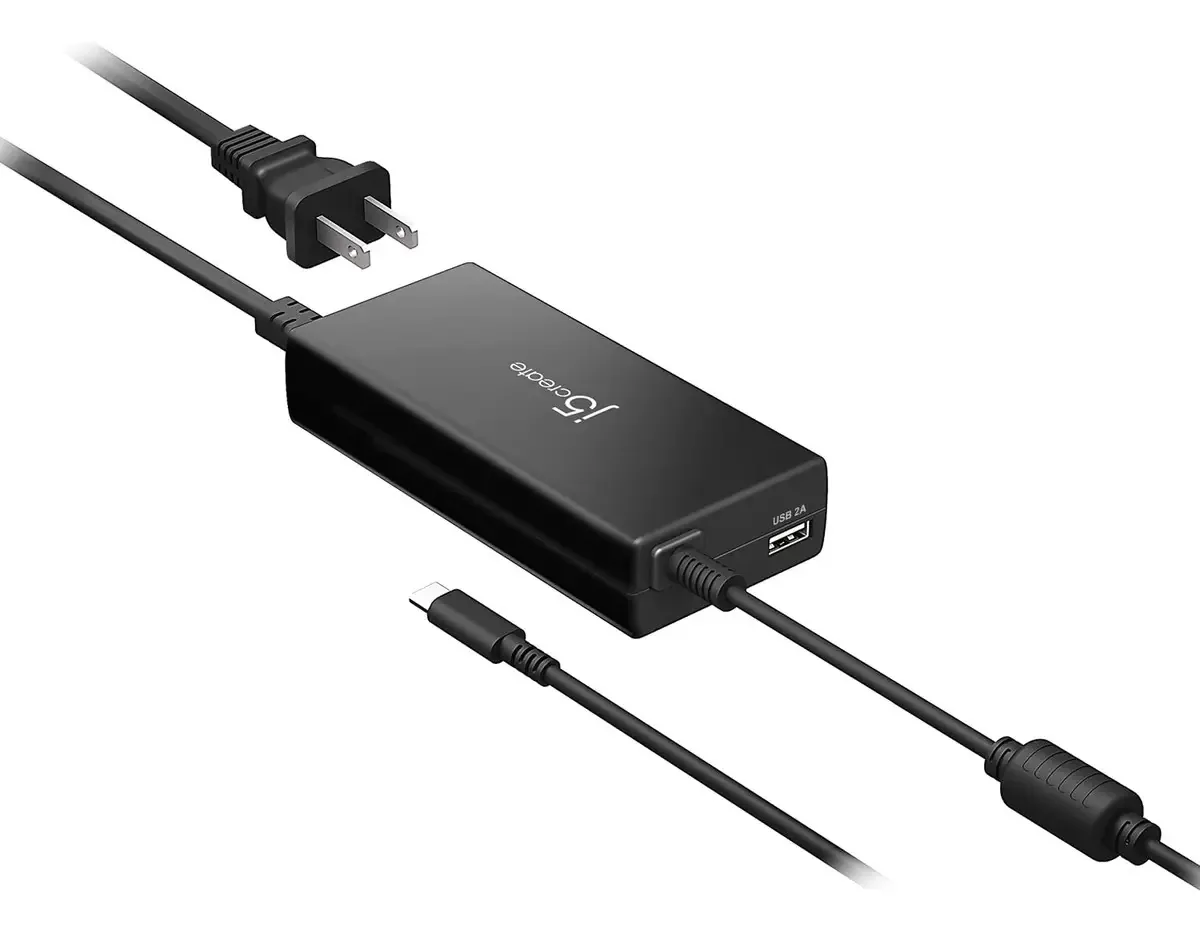 Carregador USB C Pd J5create de 90 W + carregador USB A de 10 W