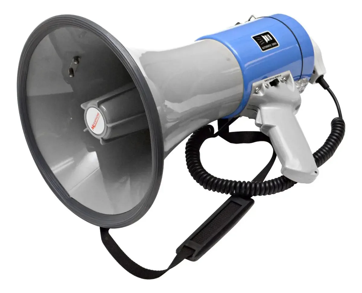 Megafone profissional com microfone removível Pa Dj Live