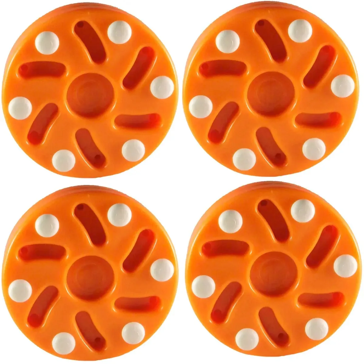 Tronx S10 - Pacote de 4 Discos Oficiais de Hóquei em Linha (laranja)