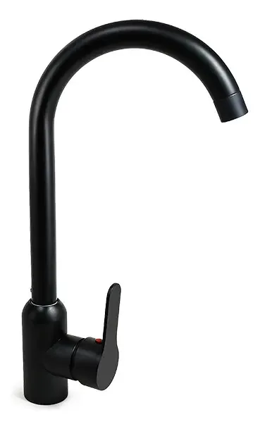 Torneira preta metálica de alta bancada Italomix Lh-3317