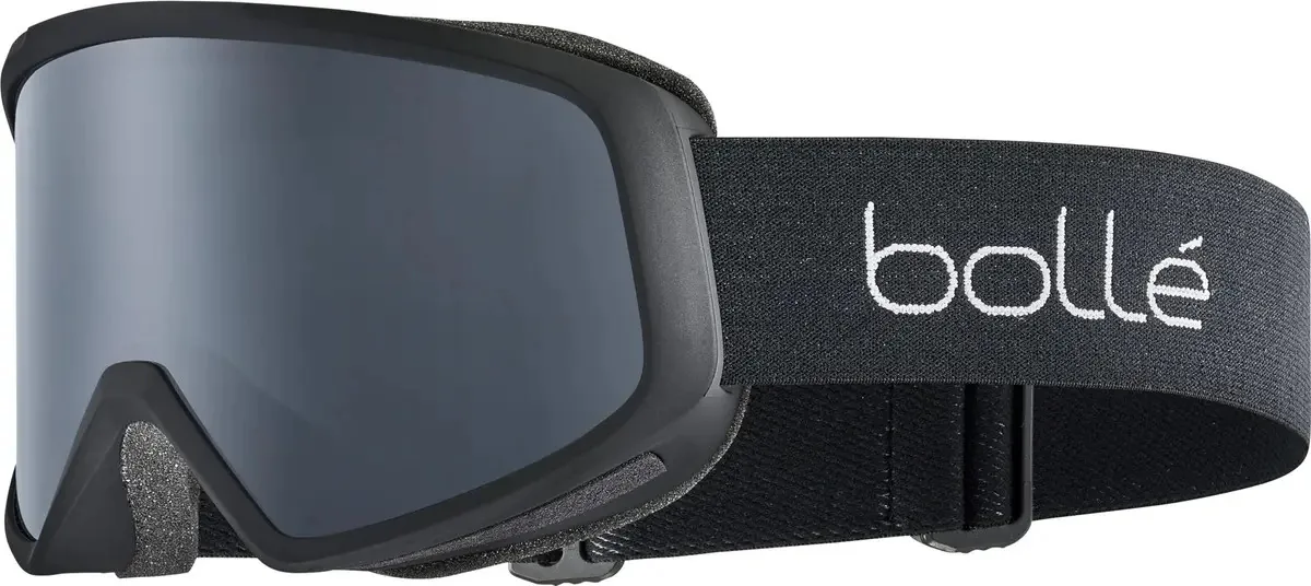 Óculos unissex Bollé Bedrock, preto fosco, cinza, médio