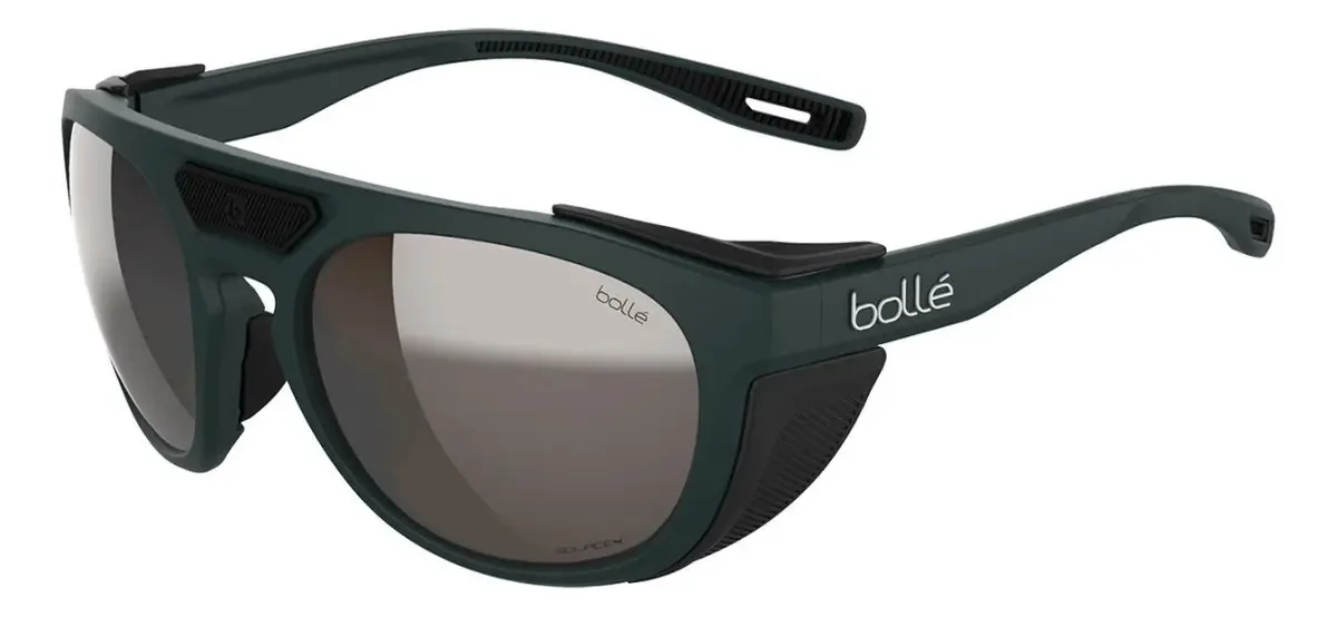 Lentes Bollé Adventurer Forest Black Matte — Lente Solace4 Brown Brown Gun Moldura preta