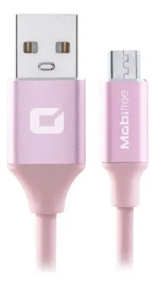 Cable Usb A Micro Usb Mobifree Usb Micro Usb A 1m Rosa O /v