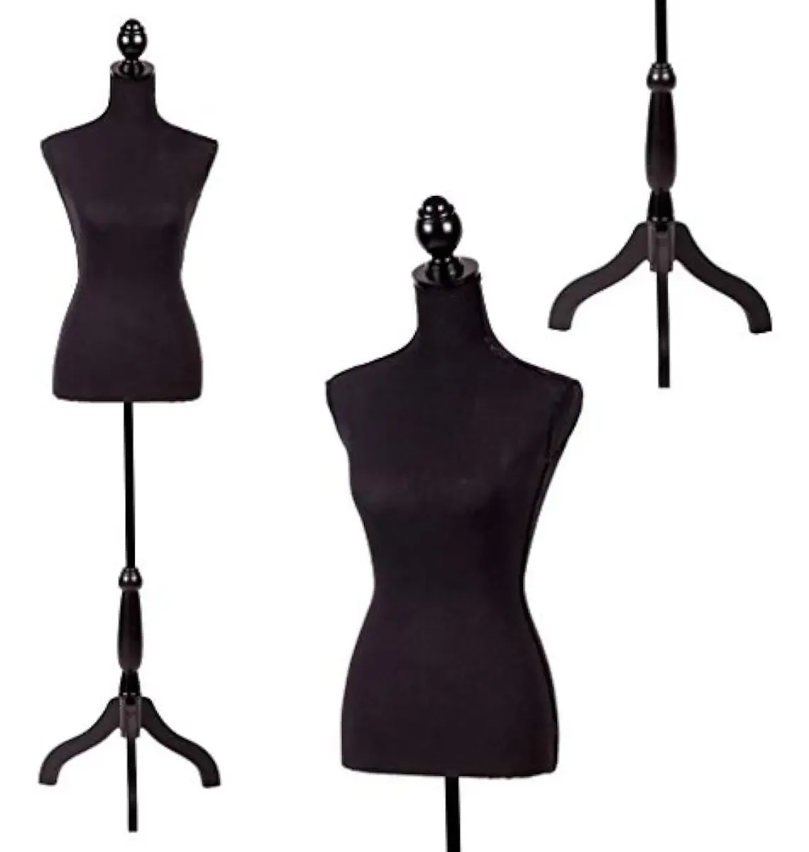 Manequim feminino com altura ajustável, ideal para vestidos