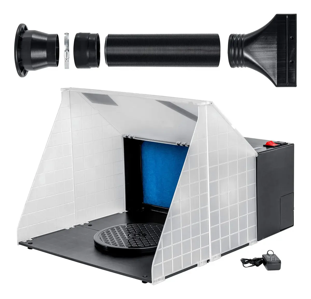 Cabine de Pulverização Portátil com Ventilador e Mangueira