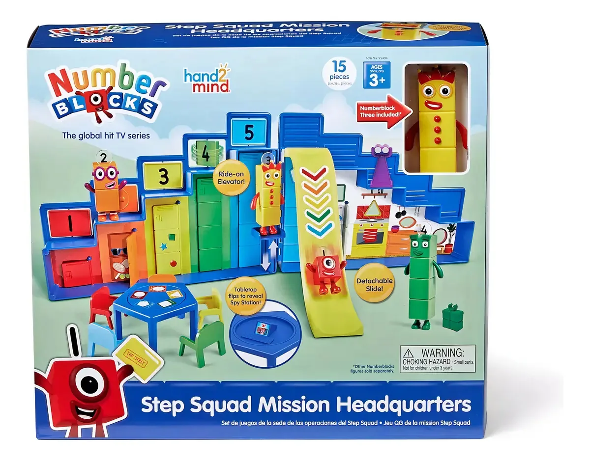Brinquedo Numberblocks Headquarters para crianças branco