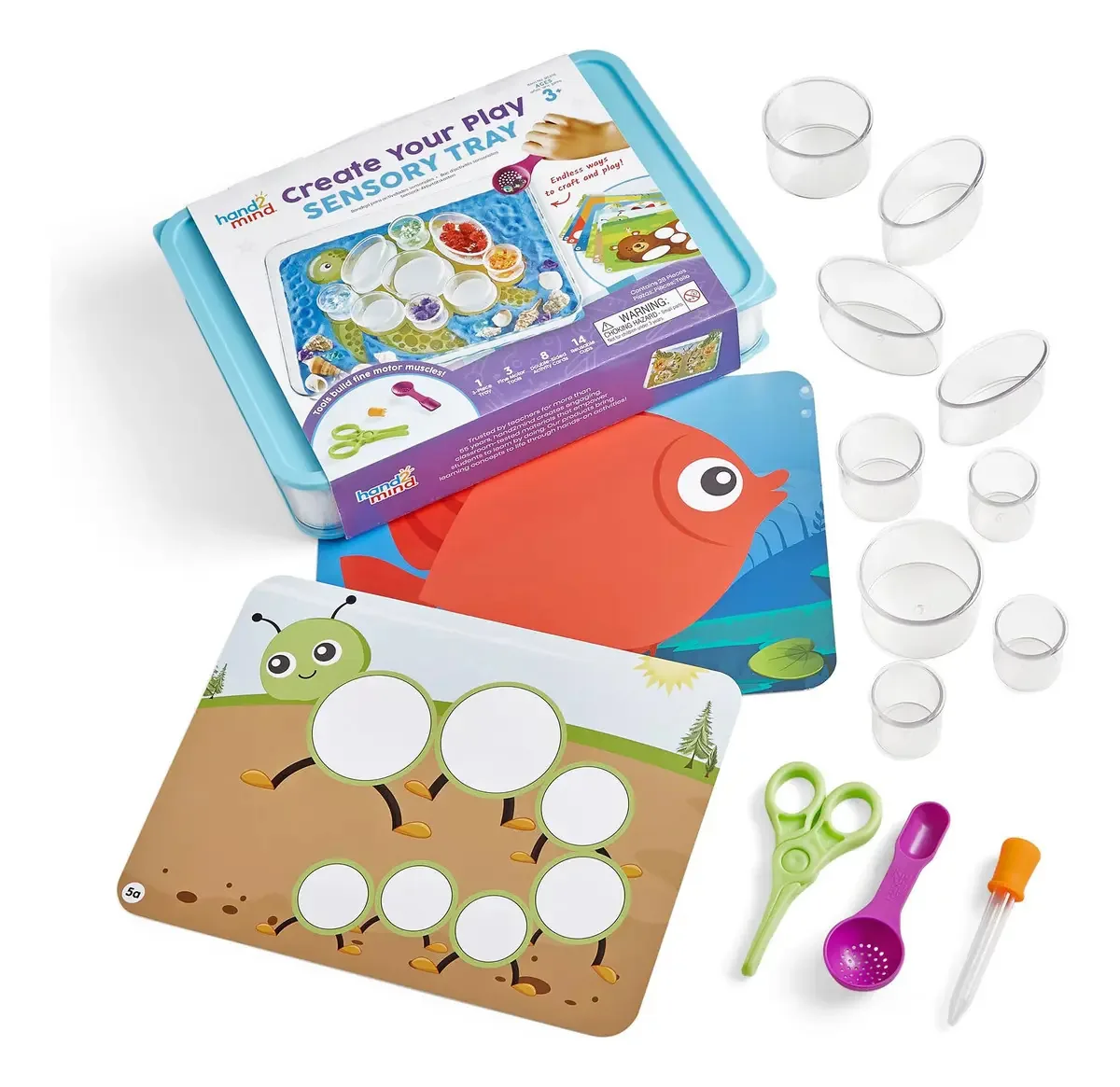 Bandeja sensorial para Loose Play Motor Skills de 3 anos