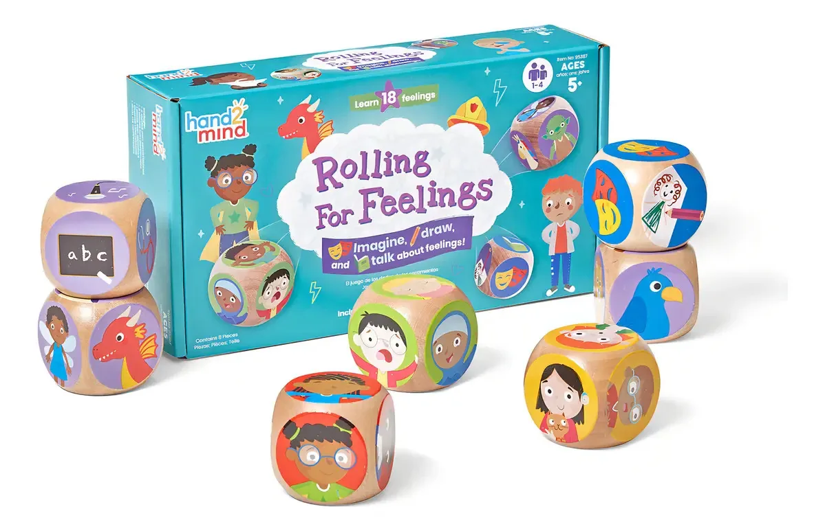 Jogo de dados Hand2mind Rolling For Feelings Social Emotion