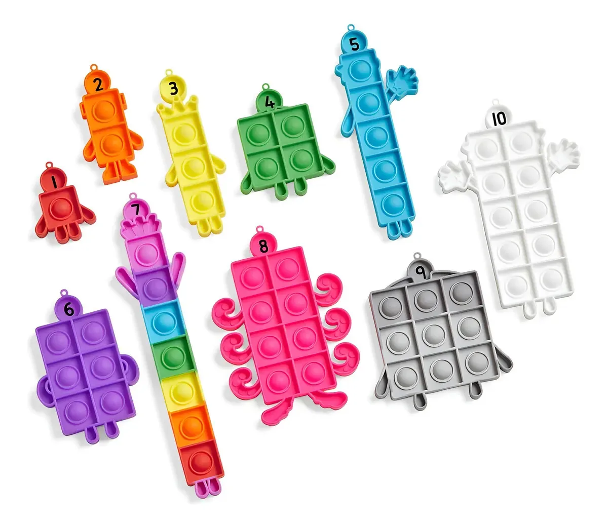 Pop It Numberblocks Color Bubbles