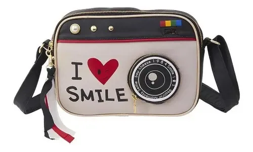 Bolsa feminina com design de câmera vintage Class