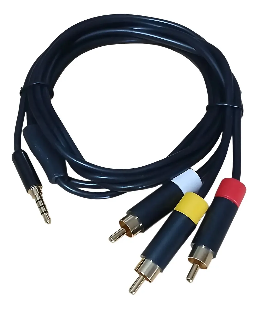 Cabo Av Rca Audio E Video Tv Antiga Xbox 360 Super Slim