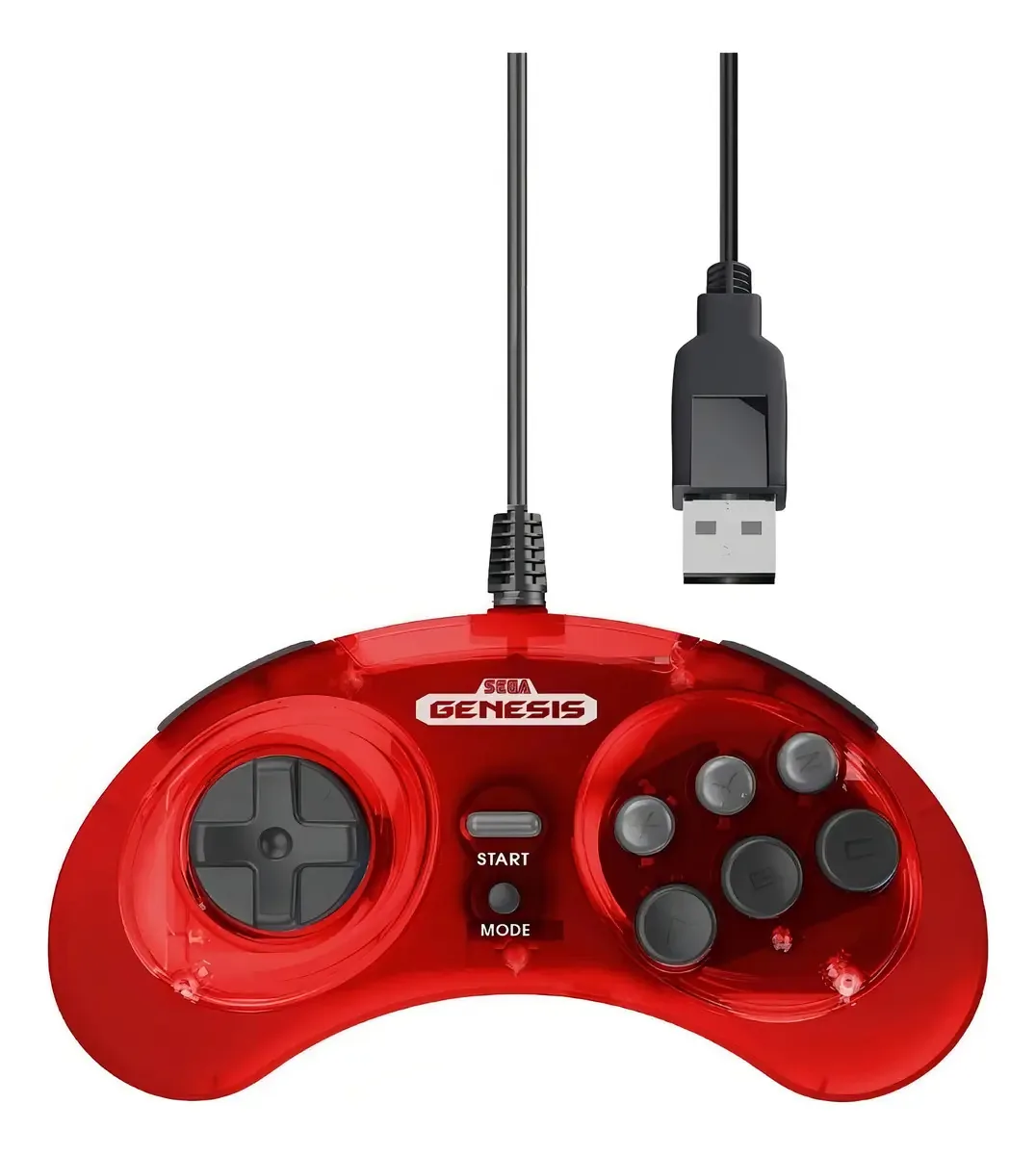 Controle Retro-bit Usb 8-button Arcade Sega Genesis Mini