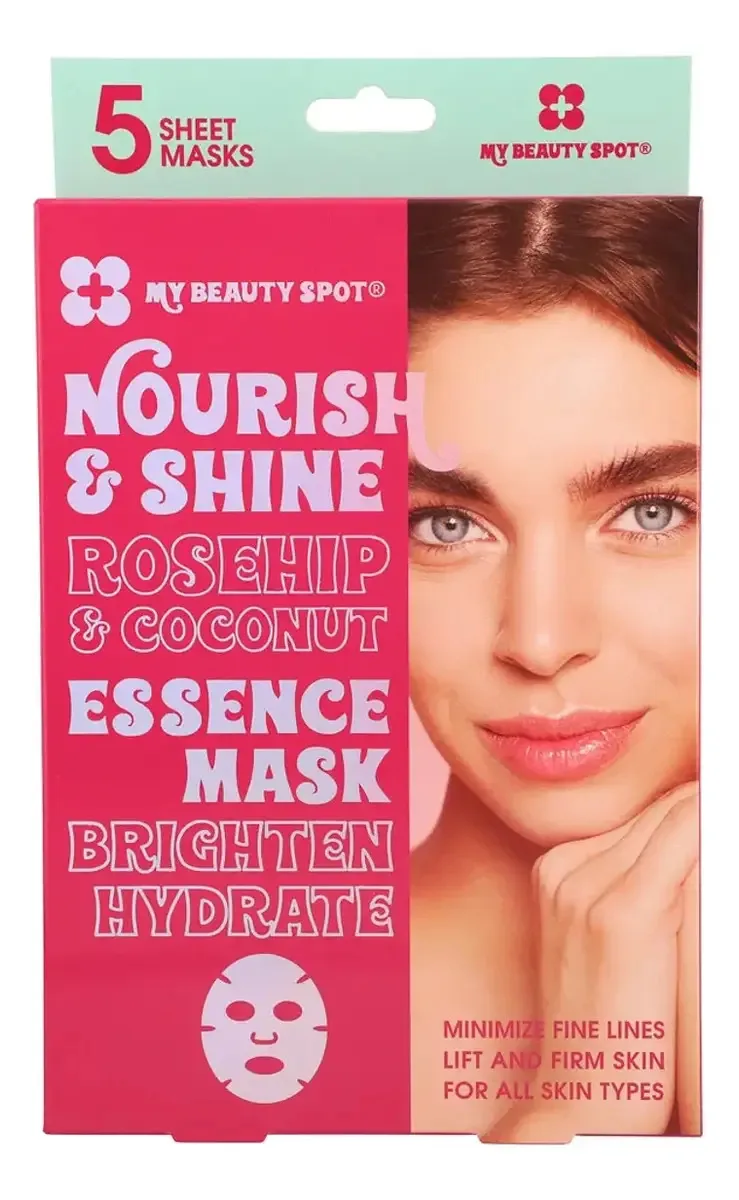 Kit com 5 Máscaras Faciais de Rosa Mosqueta - Dbs para Pele Mista