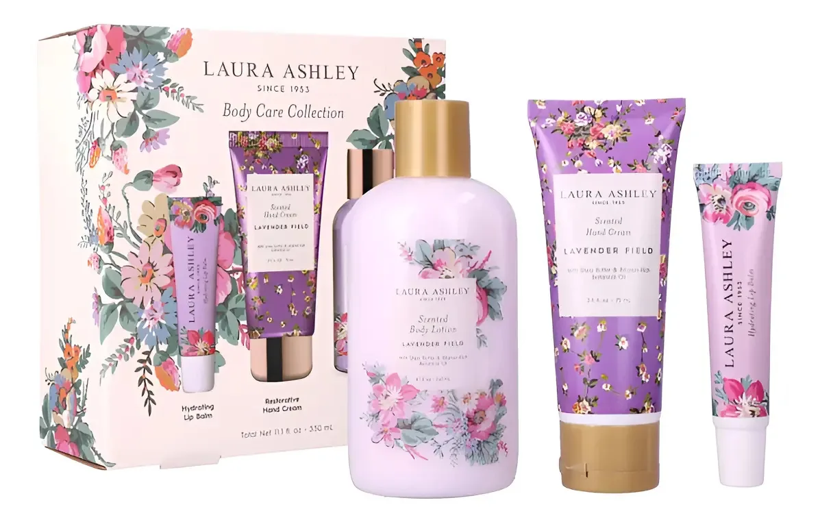 Conjunto de Cuidados Corporais Laura Ashley Fragrância Frutada
