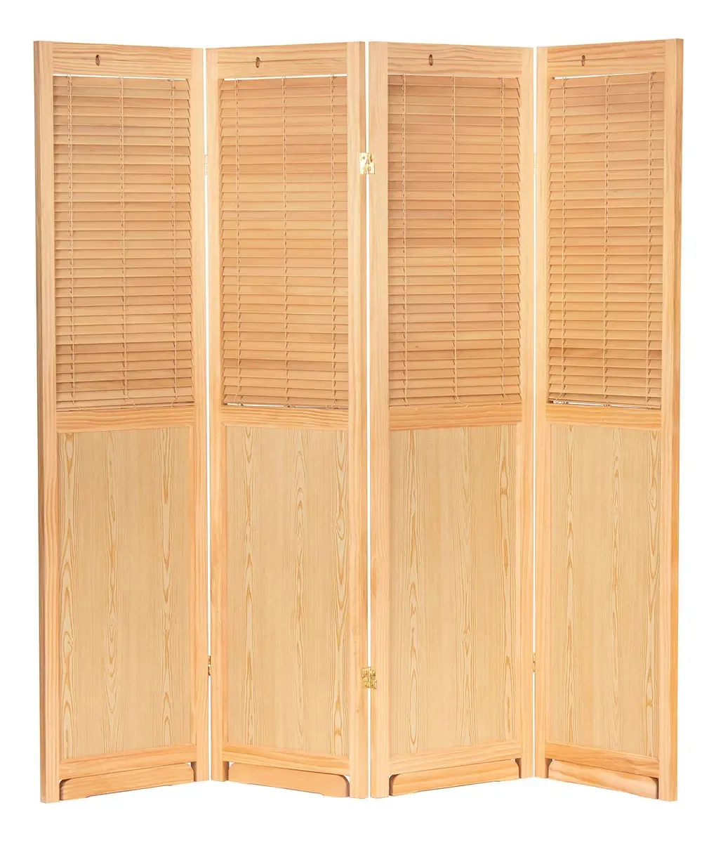 Divisória de quarto Panels Naturale com persiana ajustável