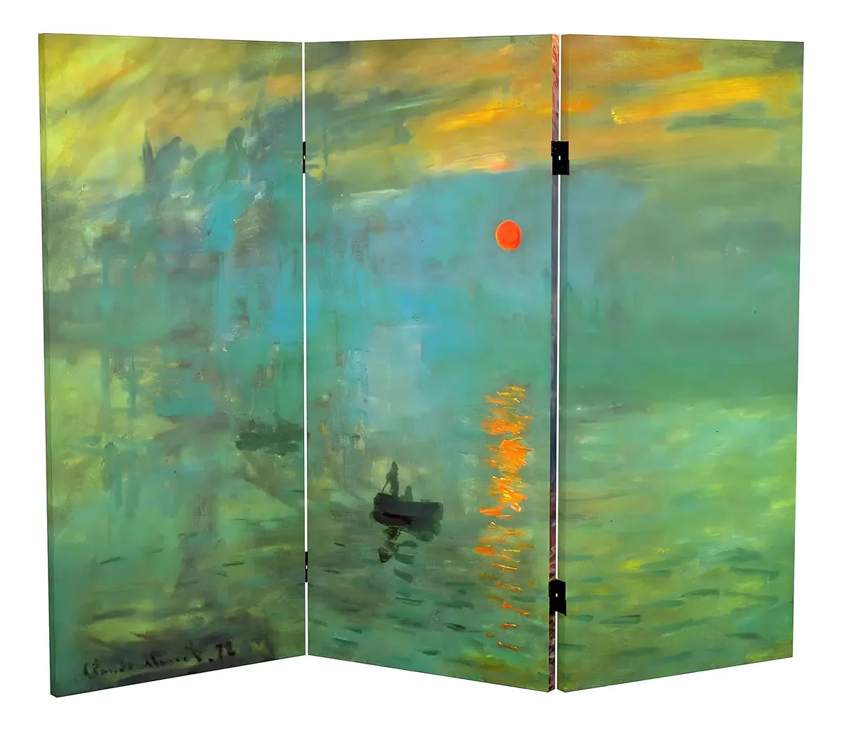 Lanterna vermelha, 3 pés, dupla face, obras curtas de Monet Lien
