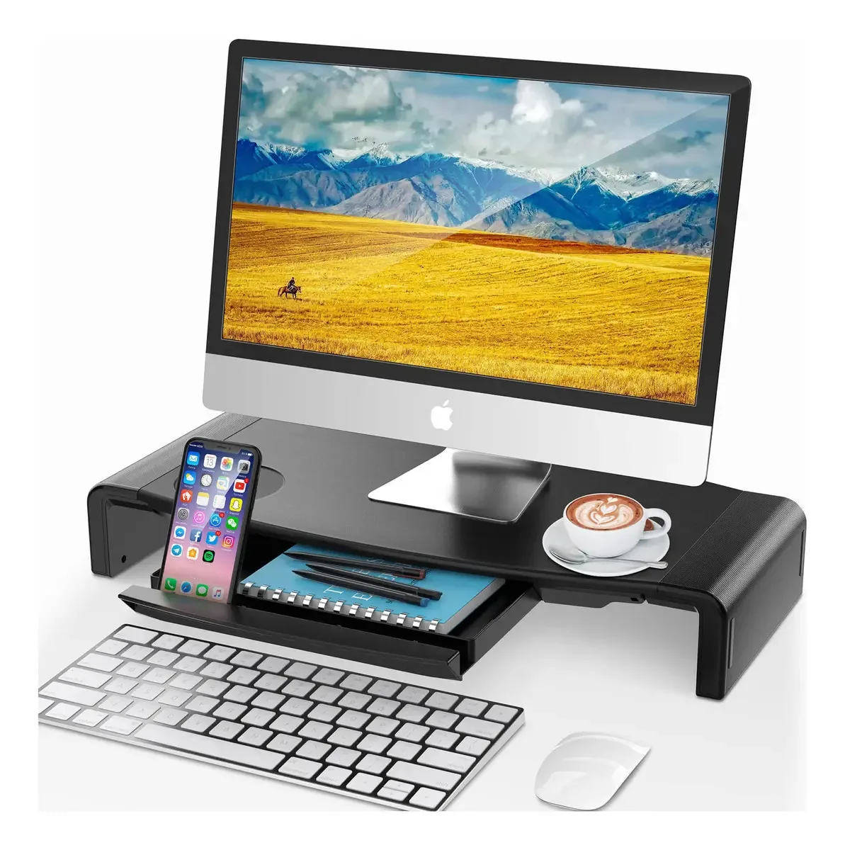 Suporte de monitor Abovetek, monitor de elevador, suporte de computador