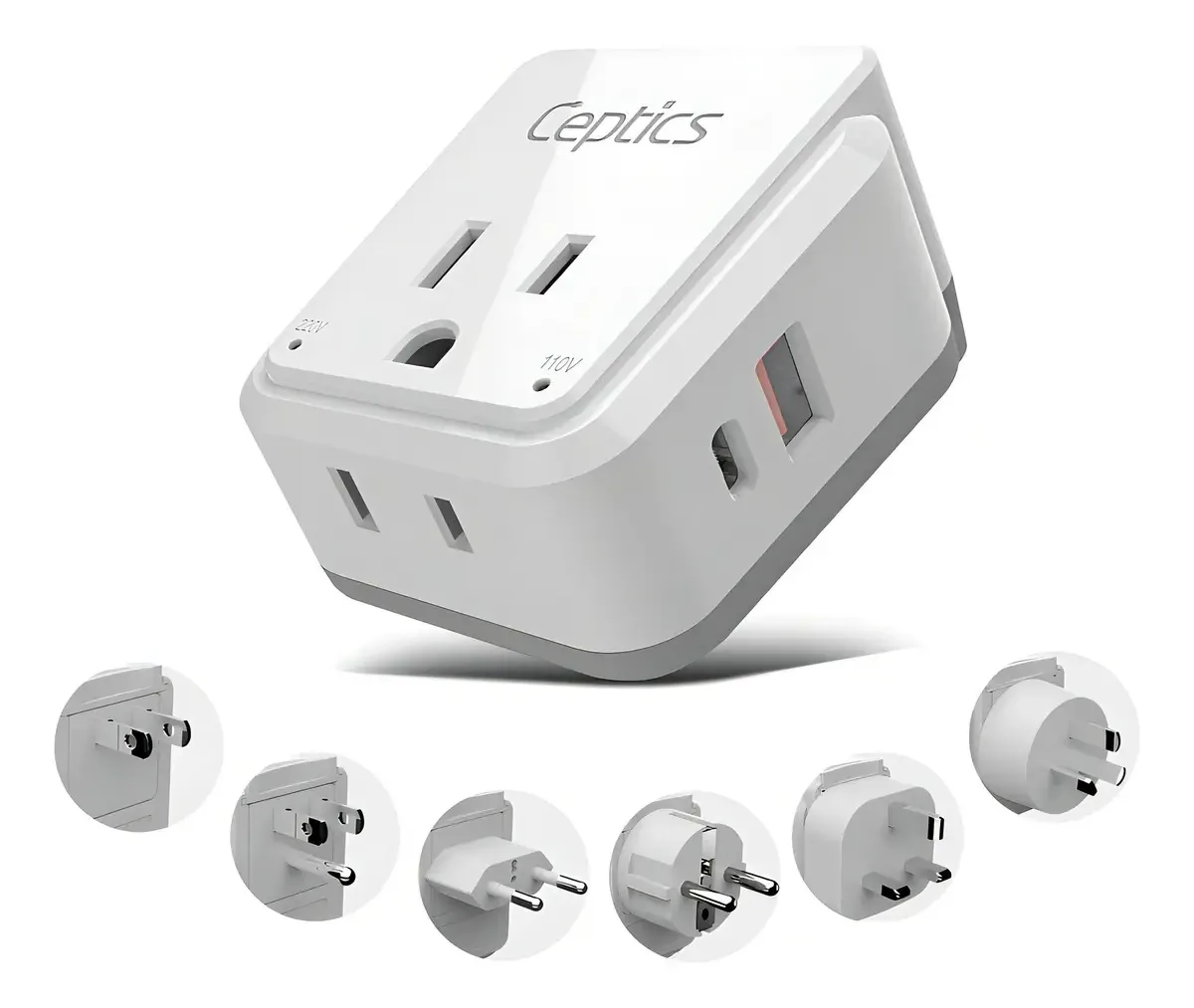 Conjunto de adaptadores Ceptics Mu Power Plug