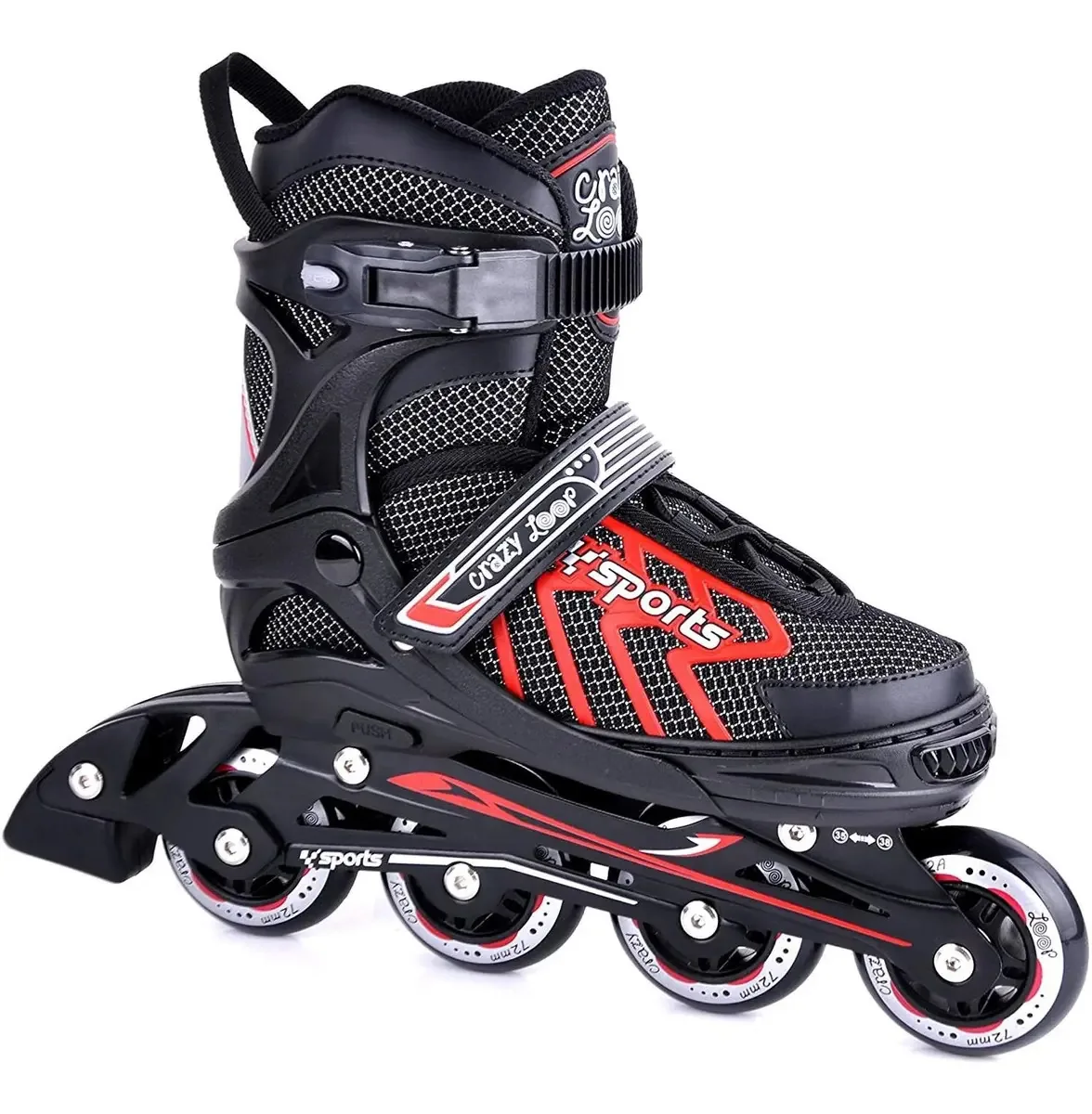 Crazy Loop — Patins ajustáveis em linha para crianças e mulheres
