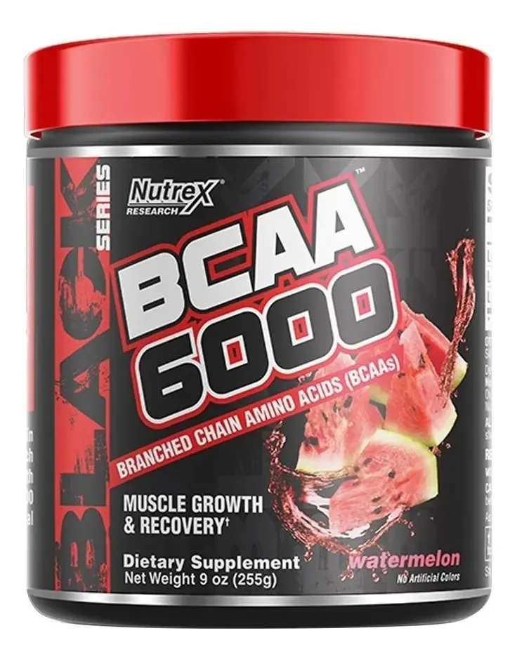 Bcaa 6000 Nutrex - Aminoácidos ramificados - 30 serviços - Sabor de melancia