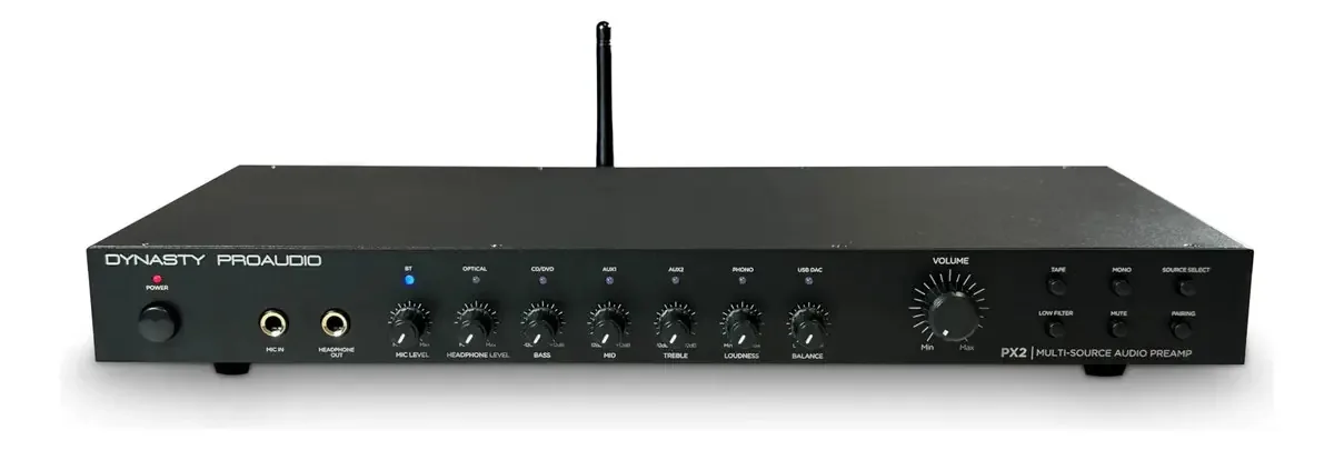 Pré-amplificador de áudio doméstico Dynasty Proaudio Px2 da