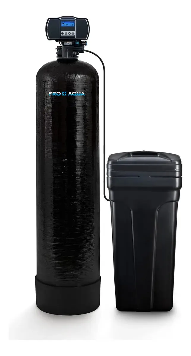 Descalcificador de água Pro+Aqua Whole House, de alta demanda, pesado, 80.000 grãos, capacidade de 1 polegada