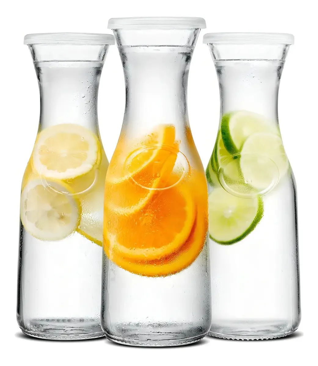 Jarras de vidro Kook, dispensadores de bebidas, Clear Ju