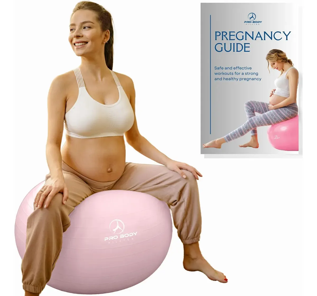 Bola de Pilates Probody para gravidez - rosa