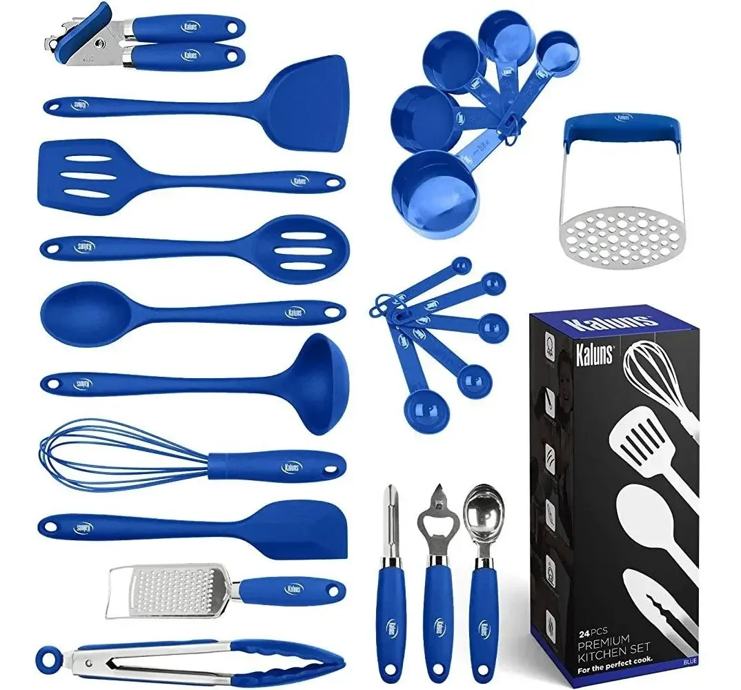 Conjunto de utensílios de cozinha, 24 conjuntos de utensílios de seda