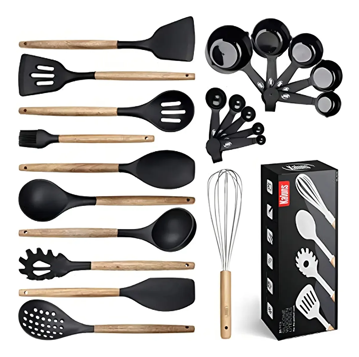 Conjunto de utensílios de cozinha, conjunto de 21 utensílios Coc