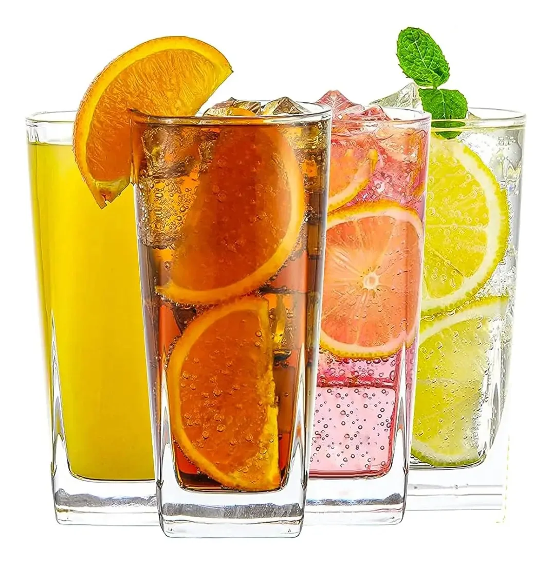 Conjunto diário de copos para beber com 4 copos de cozinha