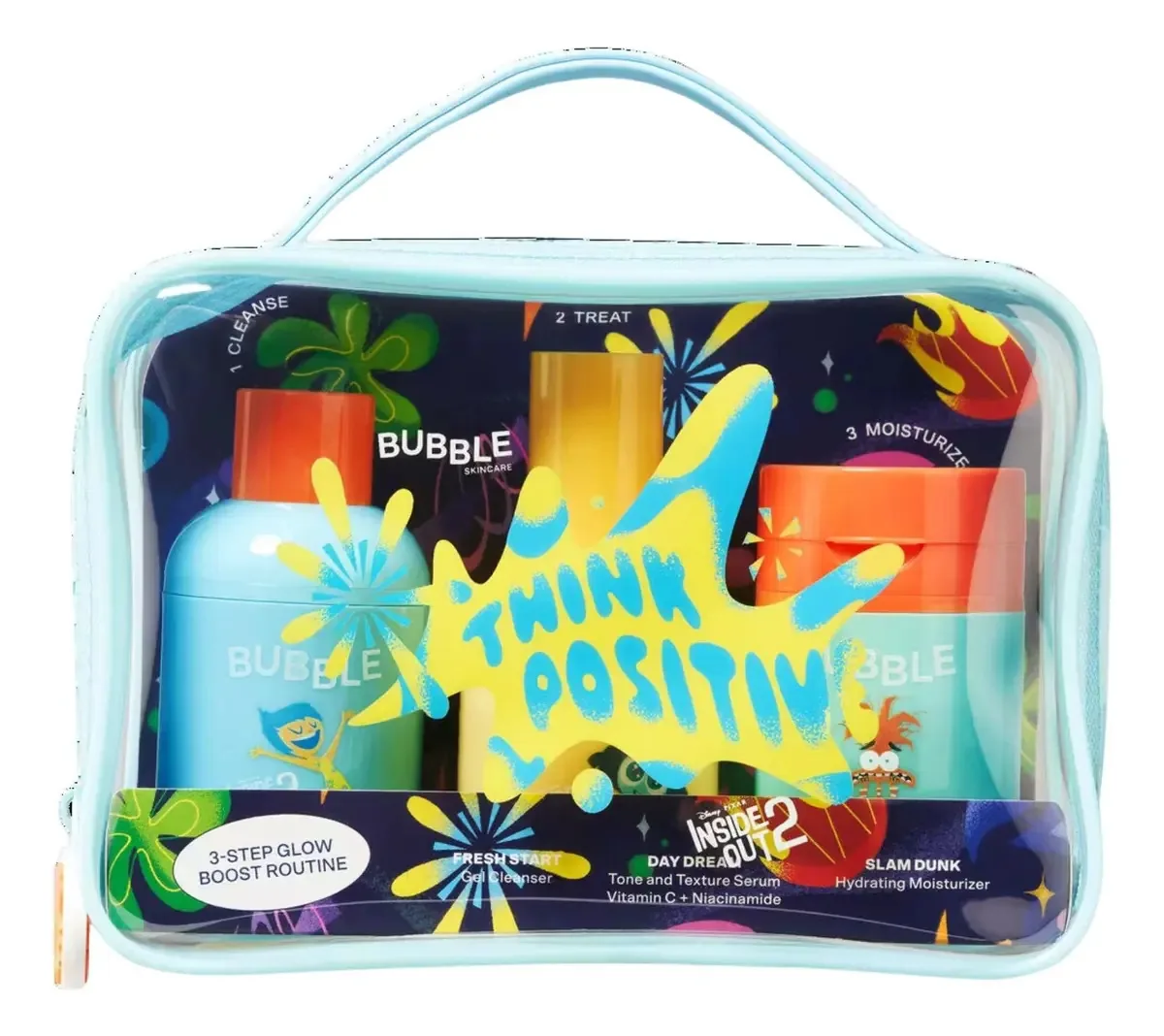 Kit de cuidados com a pele para clarear | Rotina de 3 etapas | Bubble Intensely 2: Think Positive