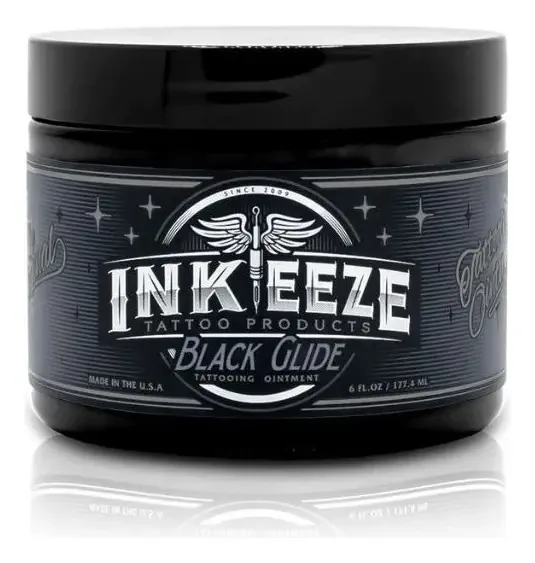 Creme de cuidado de tatuagem Black Glide 6 onças